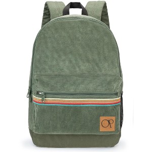 Ocean Pacific OG 18.5" Corduroy Backpack for Boy and Girl, Casual Daypack for Men Women, Fits 15.6 Inch Laptop - 1 of 4