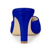 Allegra K Women's Casual Office Pointed Toe Slip-On Stiletto Slide Mules Heels - 4 of 4