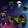 Electric Ride On Car with RC, 12V Kids Ride On Car with Led Lights, Music, Safety Belt, Double Doors, for Kids - 2 of 4