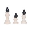Transpac Set of 3 Wood and Metal Bird Decor on Stand Unique Tabletop Accent for Spring Indoor Home Decoration - 2 of 4