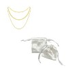 Adornia Tarnish Resistant Triple Layered Chain Necklace - 3 of 4