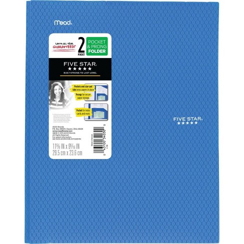 plastic folder with prongs