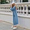 Women's Blue Gigot Sleeve Open-Front Cardigan - Cupshe - 2 of 4