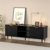 Snynuxx Modern TV Stand for 55/60/65 inch TV with Storage for Living Room - 2 of 4