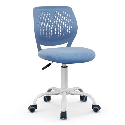 Infans Kids Desk Chair Ergonomic Swivel Children Mesh Study Height Adjustable Blue