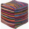 Livabliss Renzo 18"H x 18"W x 18"D Bohemian/Global Bright Red Pouf - 2 of 3