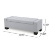 Contemporary Tufted Storage Ottoman Bench with Soft-Close Lid and Hidden Compartment for Living Room – 3irtyhousy - 4 of 4