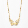 Ross-Simons Italian 10kt Yellow Gold Butterfly Necklace - 3 of 4