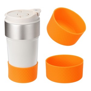 Unique Bargains Silicone Anti-Slip Protective Reusable Water Bottle Boot 2 Pcs - 1 of 4
