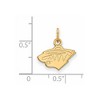 Black Bow Jewelry 10k Yellow Gold Minnesota Wild NHL Extra Small Pendant - 2 of 3