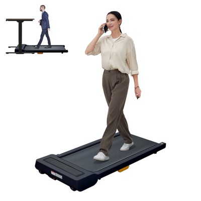 VisioGear Walking Pad with Spacious Running Area, Ideal for Home Fitness, Black, 47.2"*20.9"*4.9"