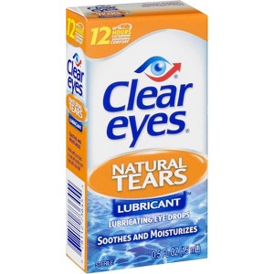 Clear Eyes Natural Tears Lubricant Drops Mild 0.5 Oz - 1 of 4