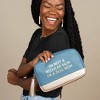 Dog Mom Cosmetic Bag Faux Leather - 3 of 3