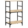 CLIHOME 3-Tier Decorative Bookshelf Open Display Shelves Storage Rack Metal Frame - 4 of 4