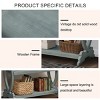 Console Table With 3-Tier Open Storage Spaces, Narrow Sofa Table For Living Room,Console Table Wood-Cuddlewood - 4 of 4