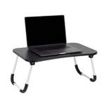 Mind Reader Woodland Collection Collapsible Portable Laptop Desk with Folding Legs Black