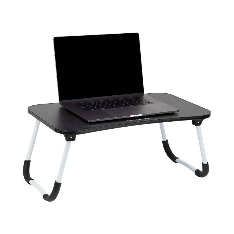 Mind Reader Woodland Collection Collapsible Portable Laptop Desk with Folding Legs Black, 1 of 8