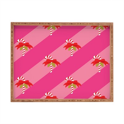 Camilla Foss Candy Cane Rectangular Tray -Deny Designs