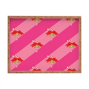 Camilla Foss Candy Cane Rectangular Tray -Deny Designs - 1 of 2