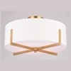 Vaxcel Surrey 4 - Light Semi-Flush Mount in  Natural Brass - 4 of 4
