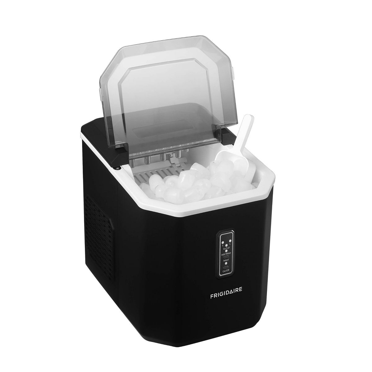 Frigidaire 26lb Compact Countertop Ice Maker Black: Portable Countertop Ice Machine, Bullet Ice, 26lb Daily Production - thumbnail 3