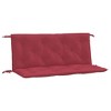 vidaXL Garden Bench Cushions 2 pcs Wine Red 47.2"x19.7"x2.8" Oxford Fabric - 2 of 4