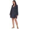 Ashford & Brooks Women's Woven Long Sleep Shirt Nightshirt - 4 of 4