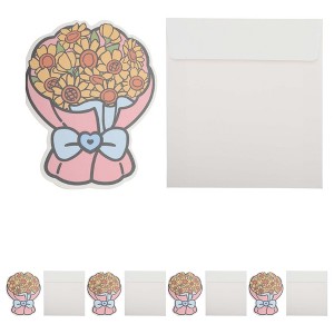 Unique Bargains Greeting Cards Floral Pattern for All Occasions 10 Pcs - 1 of 4