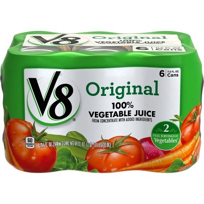 V8 Original 100% Vegetable Juice - 6pk/11.5 fl oz Cans