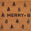 HomeRoots 24" X 36" Brown And Black Christmas Trees Merry and Bright Outdoor Coir Door Mat - 4 of 4