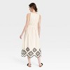 Women's Eyelet Maxi Sundress - Universal Thread™ Cream - 2 of 3