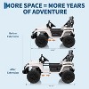 Ride On Toys, Adjustable Car Body, 2 Seater 24V Toddler Car, Ride On Car with Remote Control, Ride On Truck w/ 4-Wheeler Suspension - 2 of 4