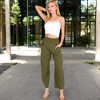 Anna-Kaci Women's Wide-Leg Elastic Waist Pants with Side Pockets - 2 of 4