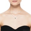 Pompeii3 5/8ct Green Tourmaline & Diamond Solitaire Pendant 14K White Gold - 4 of 4