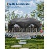Pop Up Canopy Tent, Heavy Duty Outdoor Canopy W/ Removable Sidewall, Portable Tent Gazebo, Instant Tent Shelter for Parties, Events, & Vendors - 4 of 4
