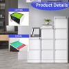 3 Drawer File Cabinet With Lock, 3 Fully Expandable Drawer Anti Tilt Metal Filing Cabinets For Home Office A4, Letter, Legal Size Files - 4 of 4
