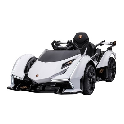 White 12V Electric Ride-On Sports Car with Remote Control