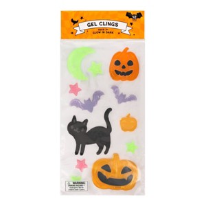 Gel Clings Pumpkin with cat - Bullseye's Playground™ - 1 of 3