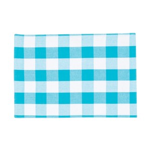 C&F Home Franklin Checkered Plaid Turquoise Placemat Set of 4 - 1 of 3