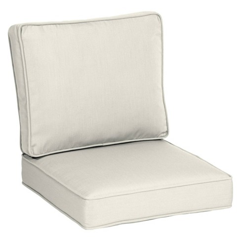 Deep Seating Foam Back Chair Cushion Set, 24 x 24 x 5 Seat and