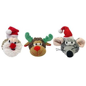 Multipet Santa/Reindeer Mouse Rope-Heads - Assorted Varieties - 1 of 1