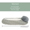 Elanze Designs Ballerina Knit Pom Womens Plush Lined Cozy Non Slip Indoor Soft Slipper - Grey, Medium - 4 of 4