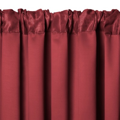 Rouge Damask Waterfall Tassel Sill Length Valance