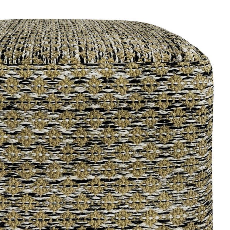 Tabitha Square Woven PET Polyester Pouf - WyndenHall, 3 of 9