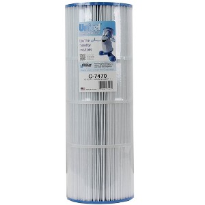 Unicel C-7470 80 Square Foot Media Replacement Pool Filter Cartridge with 170 Pleats, Compatible with Pentair Pool Products, Pac Fab, and Waterway - 1 of 4