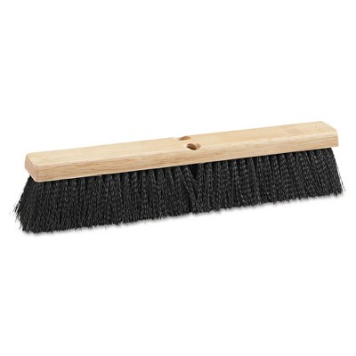 Boardwalk BWK20618 3 in. Black Medium Weight Polypropylene Bristle 18 in. Floor Brush Head