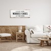 Stupell Industries Worries & Shoes At Door Phrase, 40" x 17" - 2 of 4