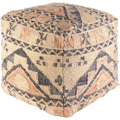 Mark & Day Stratzing 18"H x 18"W x 18"D Global Khaki Pouf