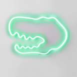 Neon Dinosaur GreenKids' Wall Decor - Pillowfort™