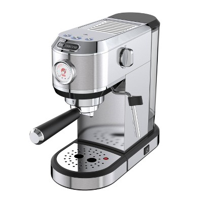 Cyetus All In One Espresso Machine For Home Barista Cyk7601, Coffee  Grinder, Milk Steam Frother Wand, For Espresso, Cappuccino And Latte, Grey  : Target